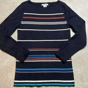Liz Claiborne women’s crewneck long sleeve sweater. Multicolor. Size M.